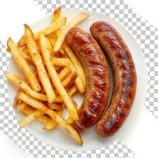 Plate of Chips + 2 Sausages